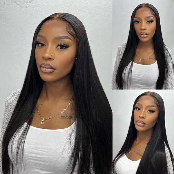 Natural Color 13x6 HD Lace Frontal 100% Human Hair Free Part Pick Up/Shipping