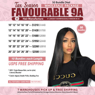 BUW Wholesale Package Deal Favourable 9A - 50 Bundles Deal (100g/Per Bundle)